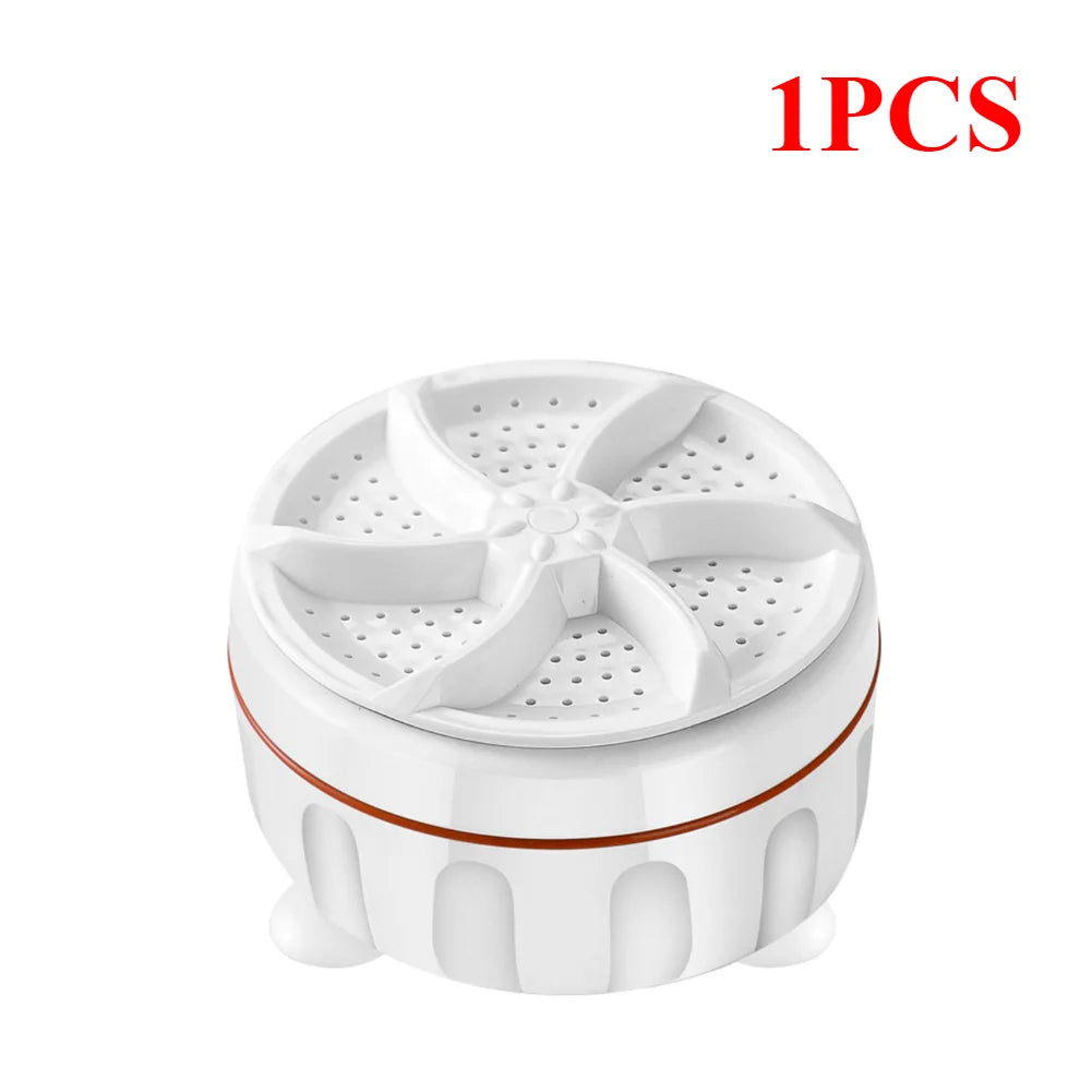 1 à 5 machines à laver à ultrasons Turbo, lave-linge portable de voyage, mini machine à laver rotative à bulles d'air