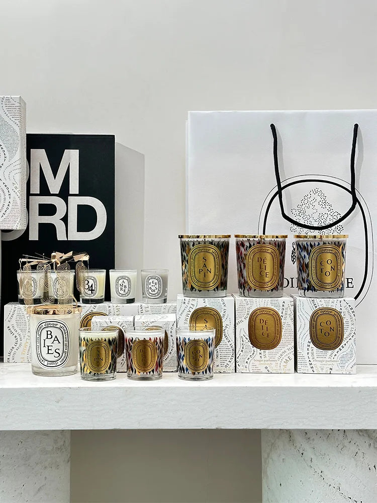 Romantic Limited Diptyques Candles Sakura Scented Fragrance Candle Light Gift High Quality Aromatherapy Perfume Aroma Home Decor