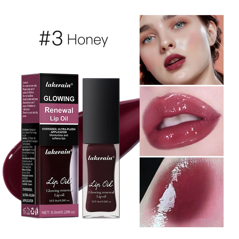 Elf Lip Oil Transparent Ice Velvet Lip Glaze Matte Matte Pigment Lipstick Lip Gloss Student Affordable Makeup 7Colors Lip Oil