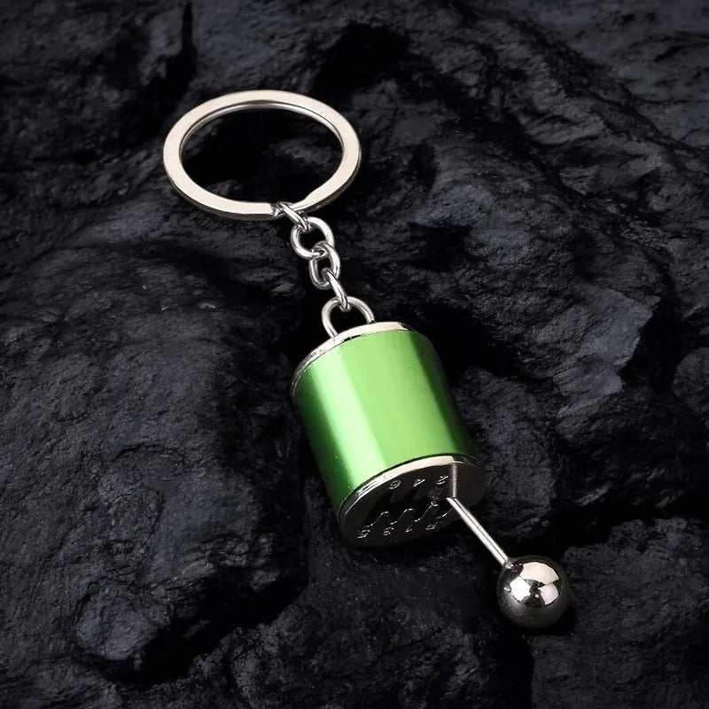 Personalized Keychain Creative Metal Mini Car Parts Manual Transmission Auto Keyring Accessories Key Ring Chain Men Lover Gift - Lootquake