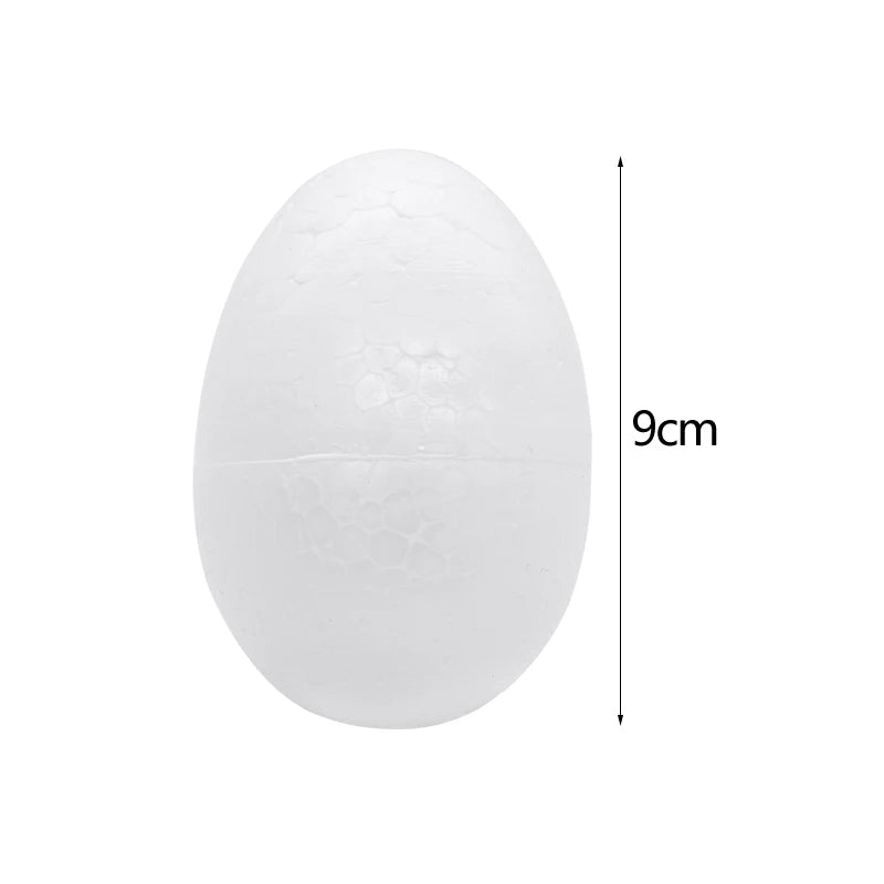 10/20pcs 5/7/9cm Easter Foam Egg Polystyrene Styrofoam Foam Egg Ball DIY Painting Bird Pigeon Eggs Eatser Party Decor Kids Favor - Lootquake