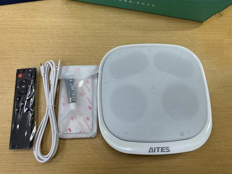 Enceinte Bluetooth sans fil murale, son surround 3D, radio FM multifonctionnelle, caisson de basses portable d'extérieur, longue durée de vie de la batterie