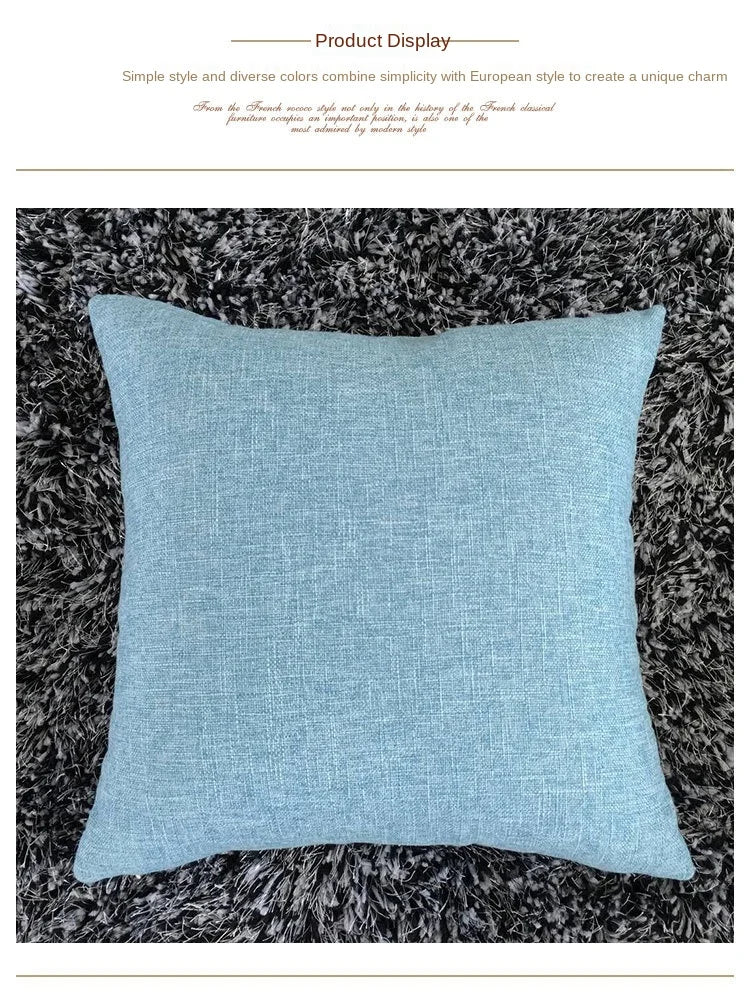 Funda de cojín de sofá lisa de 30 x 50/40 x 40/45 x 45/40 x 60/50 x 50/55 x 55/60 x 60 cm, funda decorativa para asiento de coche o silla.