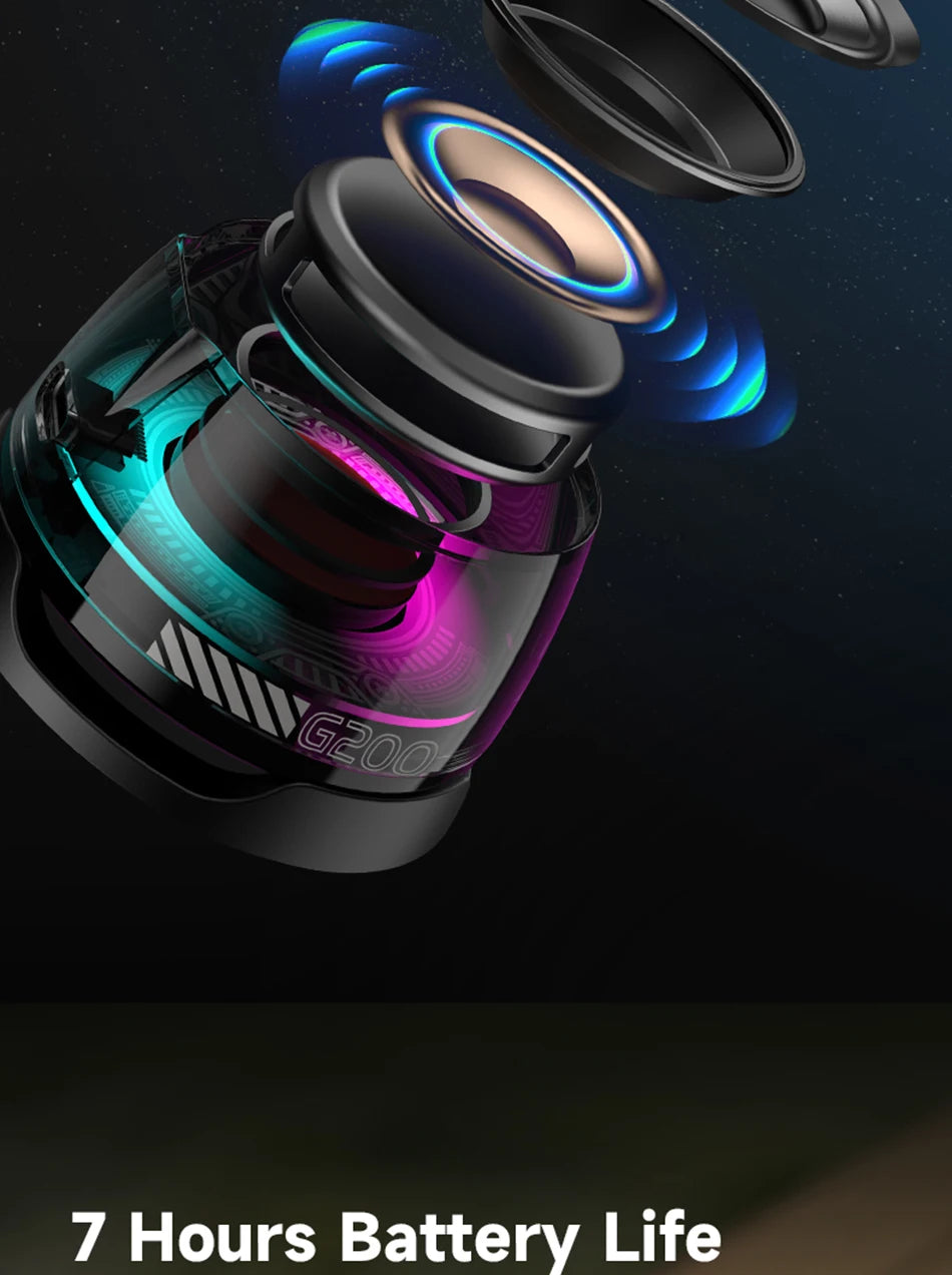 Enceinte Bluetooth portable Edifier HECATE G200, éclairage RGB, haut-parleur magnétique BT5.3, mini caisson de basses, autonomie de 7 heures, support pour téléphone