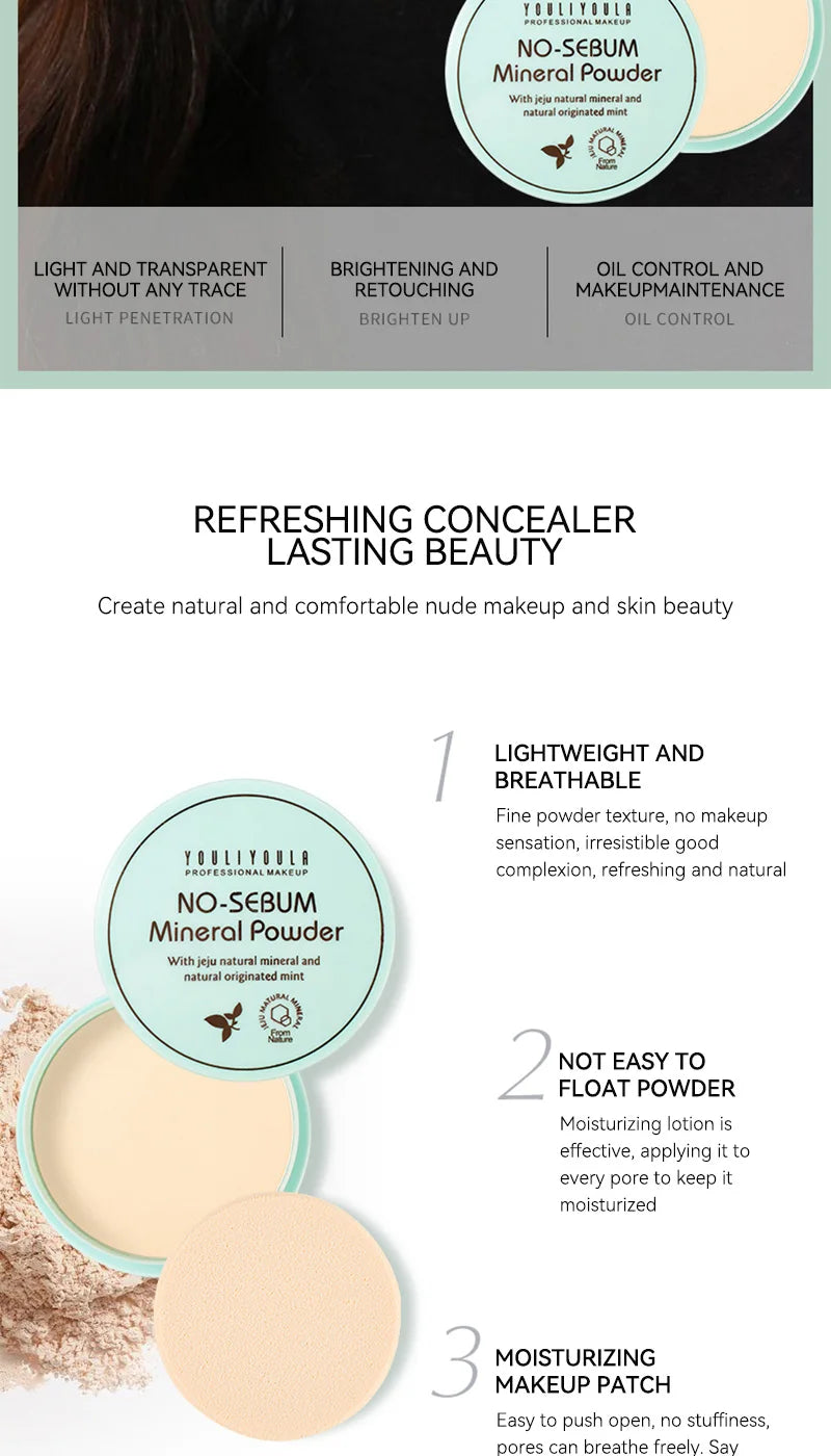 Poudre Fixatrice Miracle - Contrôle du sébum, fini lisse, non pâteux, tenue longue durée avec une formule imperméable et résistante à la transpiration