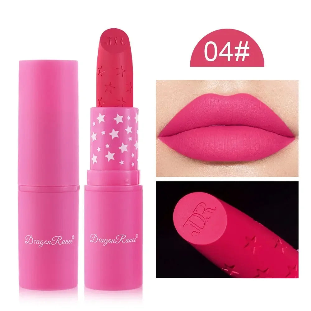 9 Colors Velvet Matte Lipsticks Pencil Waterproof Long Lasting Sexy Nude Pink Lip Stick Non-Stick Cup Makeup Lip Tint Cosmetics