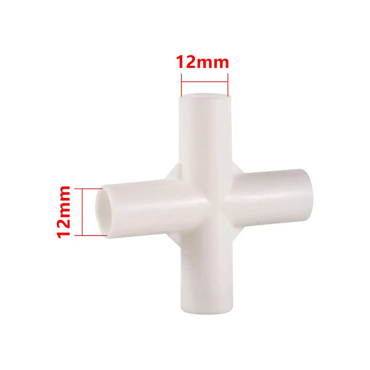 PVC Connector Inne Diameter 12mm Straight Elbow Tee 4-Way Joint 60/90/120/135 Degree Tee Garden Pipe Adapter DIY Tent Fittings - Lootquake