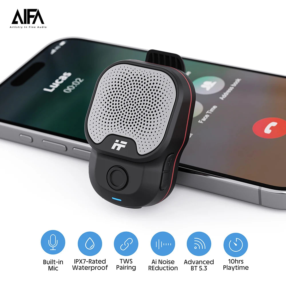 Enceinte Bluetooth AIFA de haute qualité, mini, portable, puissante, sans fil, stéréo, étanche, pour extérieur, fête, sport, vélo