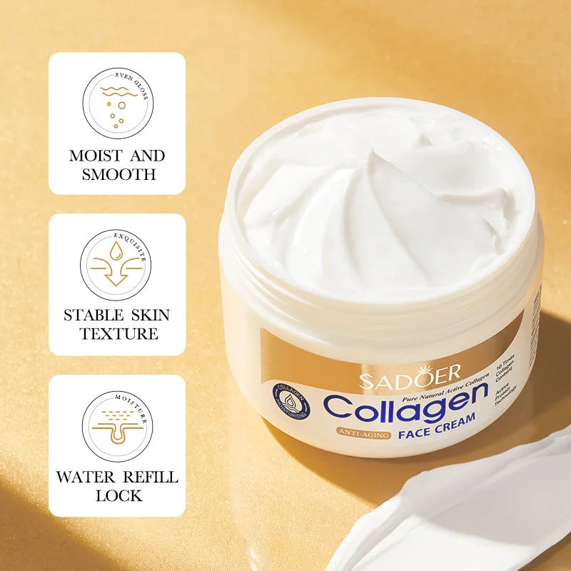 Crema facial reafirmante con colágeno SADOER sknicare Cremas faciales hidratantes Crema facial Productos de belleza para el cuidado de la piel del rostro