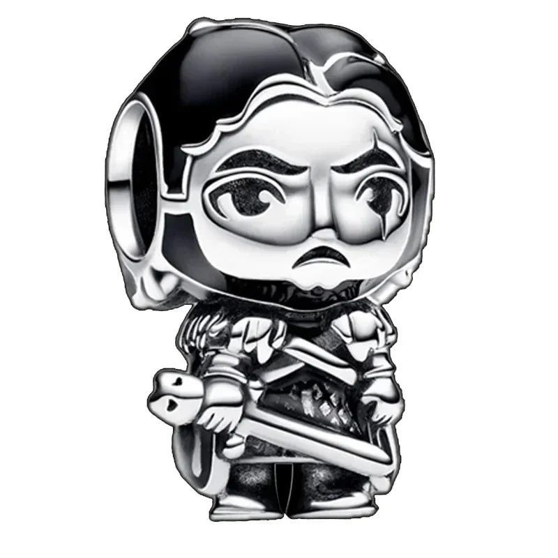 MINISO Charms Perles en argent sterling 925 pour bracelets Harry Potter originaux 3 mm, pendentifs pour femmes, bijoux à faire soi-même, cadeaux