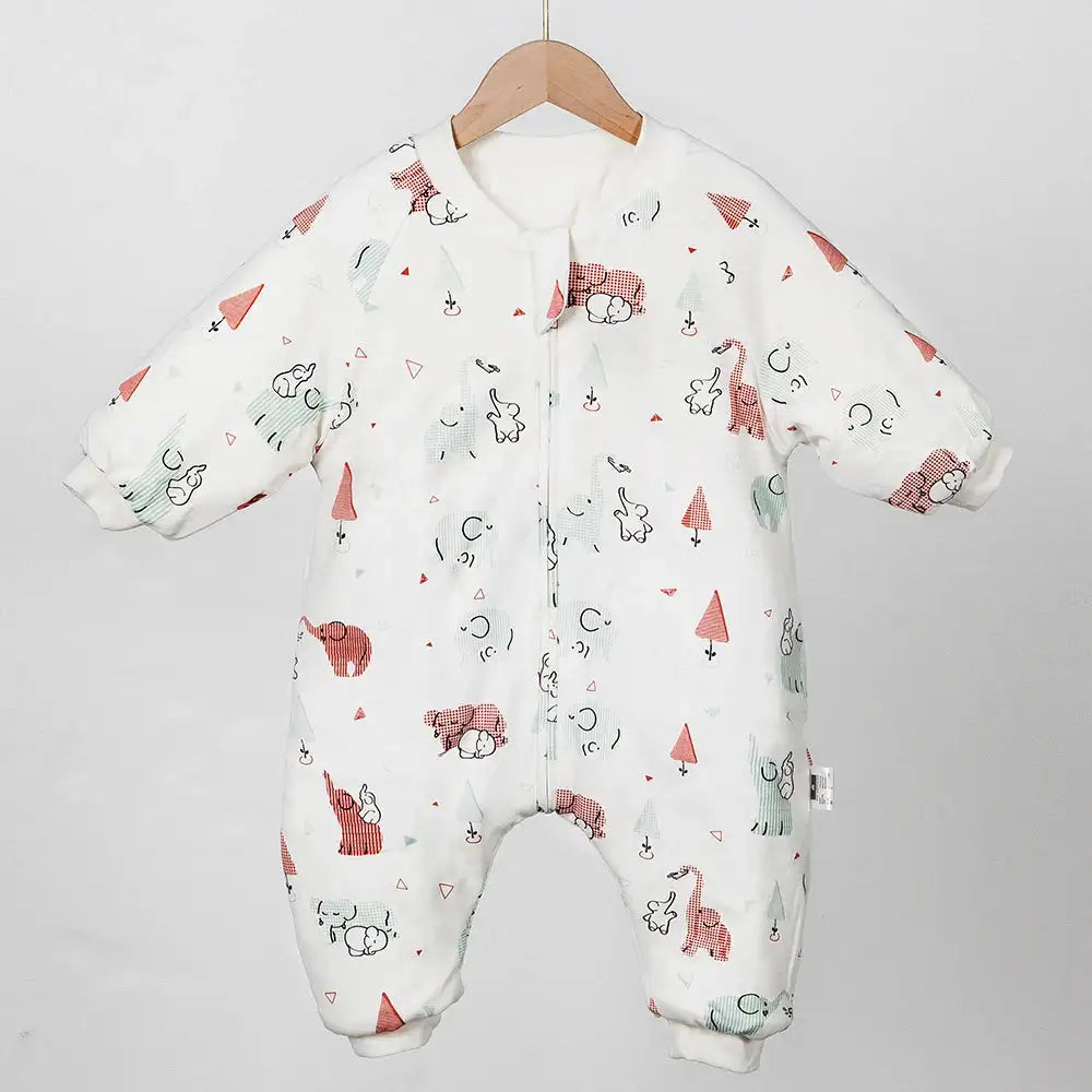 Saco de dormir para bebé con estampado de flores, pijama para caminar y jugar, 2,5 tog de grosor, para invierno, para mantener el calor, de 1 a 4 años