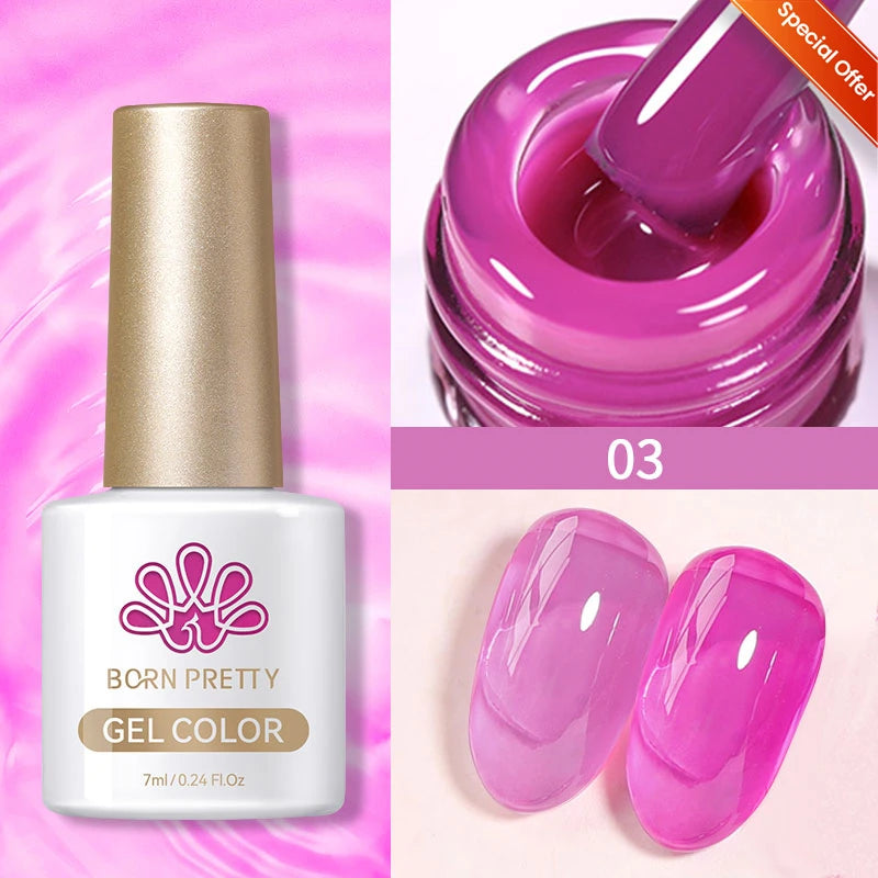 BORN PRETTY 10ml Reflective Glitter Gel Nail Polish Carat Mirage Sparkling Color Shine UV LED Soak Off Semi-Permanant Varnish