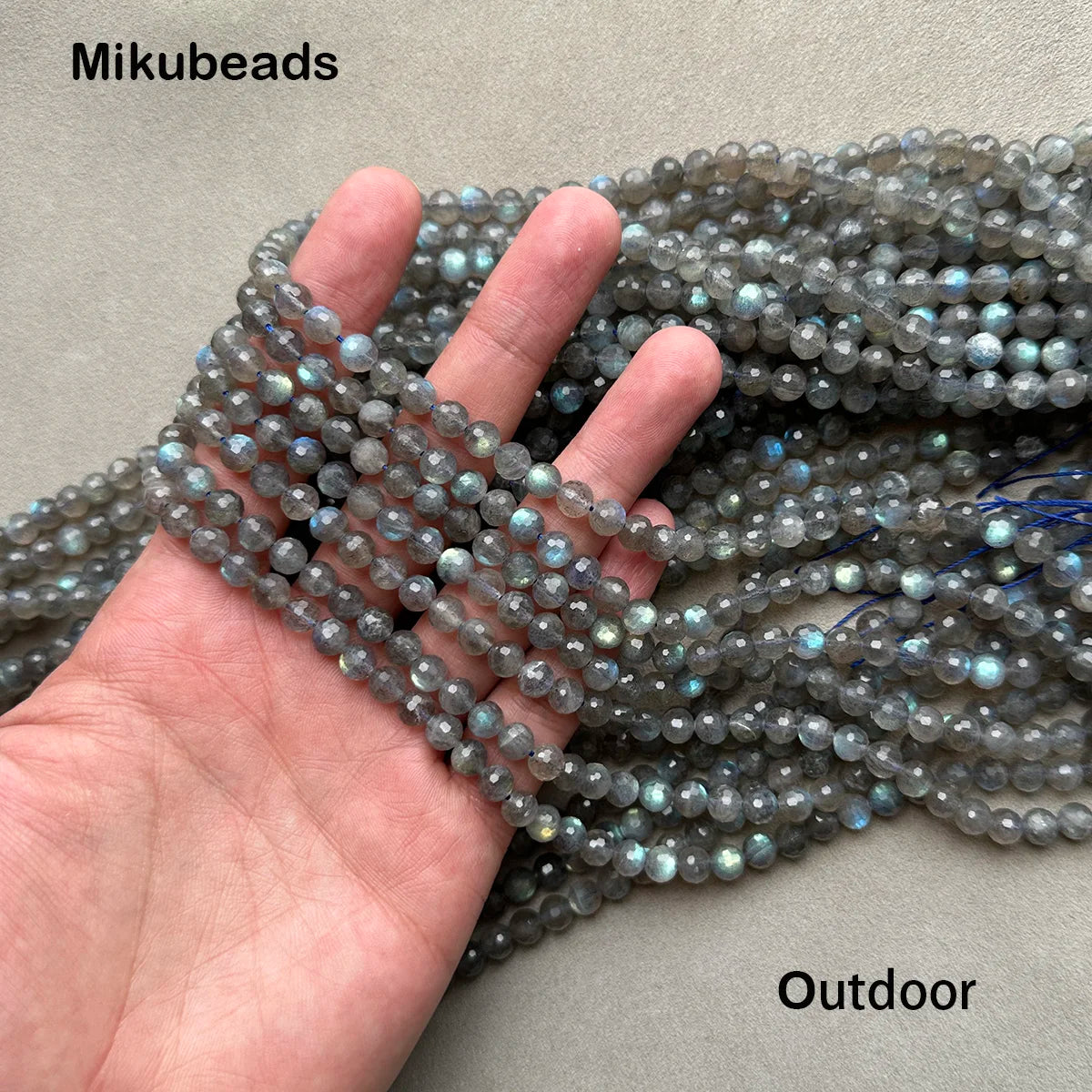 Natural AA+ Labradorite 6mm Faceted Shinny Round Loose Beads For Jewelry Making DIY Bracelets Necklace Strand Wholesale - Lootquake