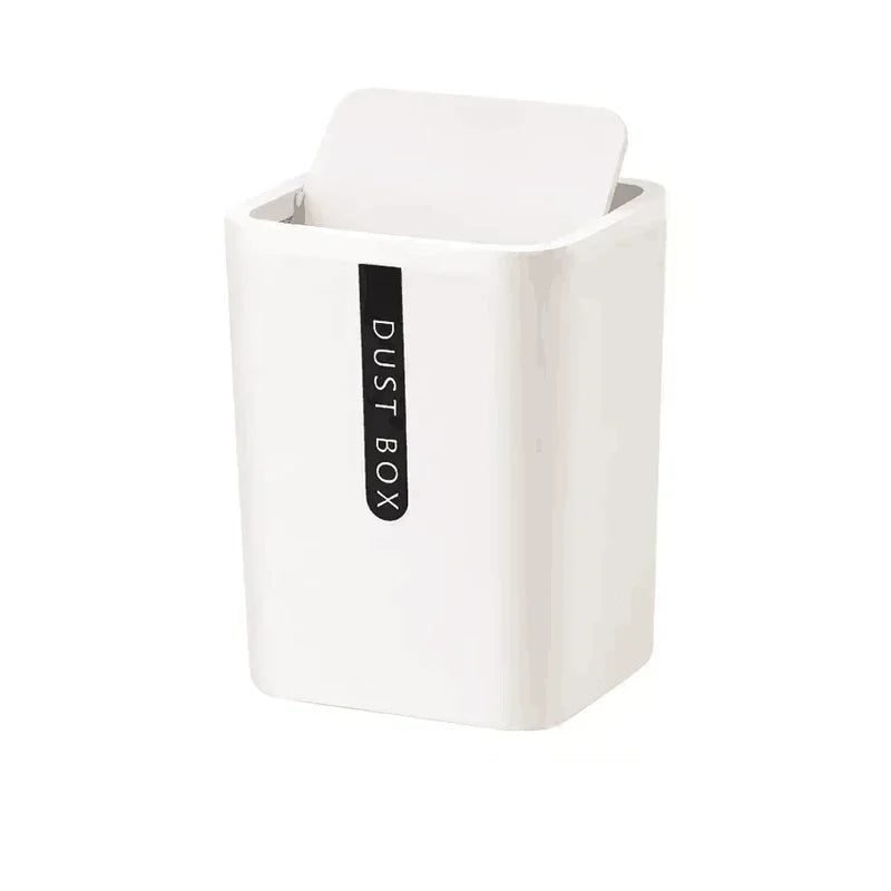 Mini papelera creativa de plástico para escritorio, para el hogar, la mesa, la oficina, artículos diversos