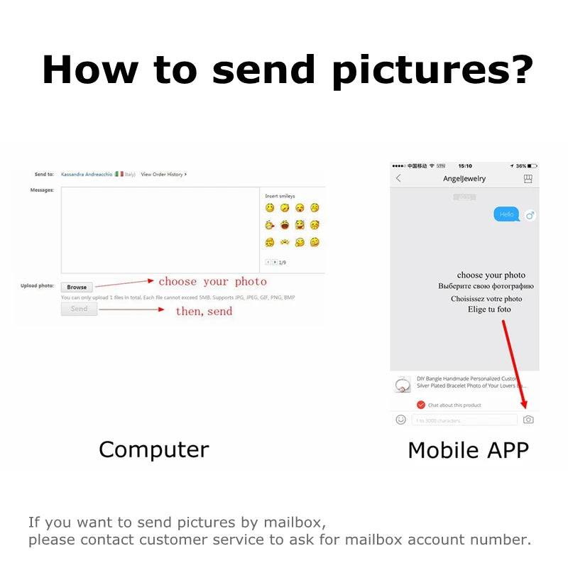 Custom Necklace Personalized Photo Picture Angel Wings Rhinestone Pendant Chains Necklaces Creative Fashion Hip Hop Jewelry Gift - Lootquake