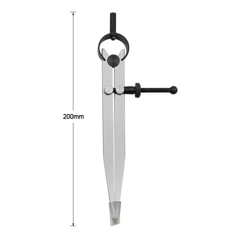 Adjustable Leather Compass Lockable Carbon Steel Divider Wing Creaser DIY Leathercraft Rotating Line Scribing Gauge Caliper Tool - Lootquake