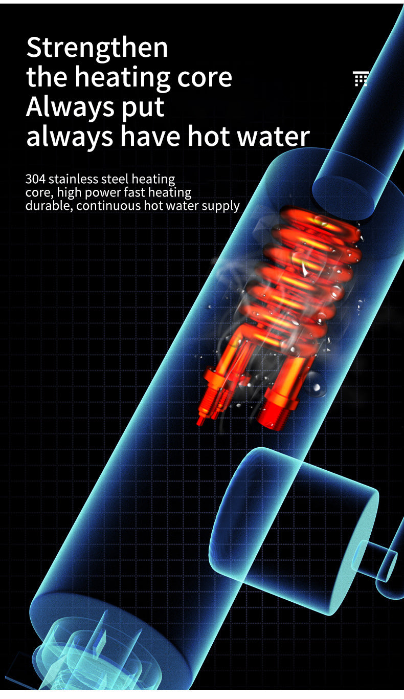 Chauffe-eau électrique de cuisine 3000 W 220 V, robinet instantané en acier inoxydable pour eau chaude et froide