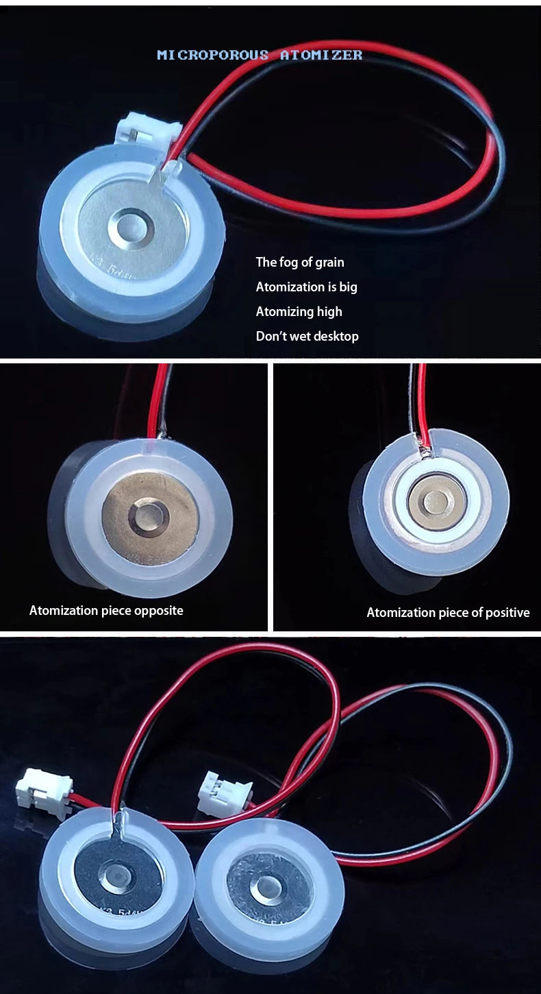 TYPE-C USB Mini Humidifier DIY Kits DC 5V Mist Maker And Driver Circuit Board Fogger Atomization Film Atomizer Sheet Oscillating
