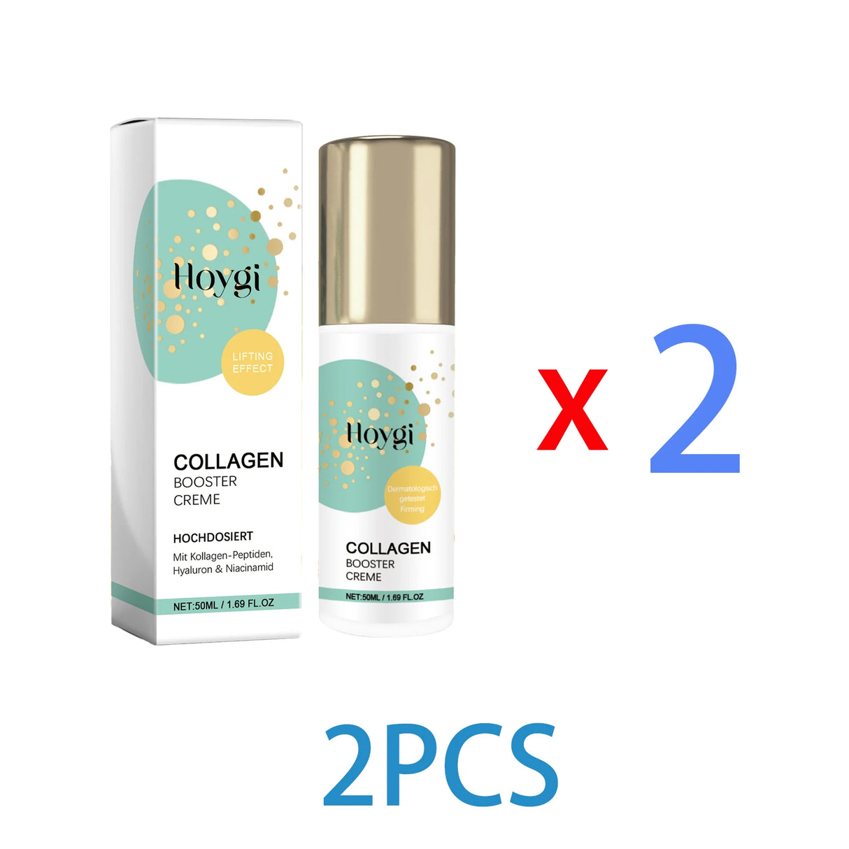 Loción facial con péptidos de colágeno (50 ml), antiarrugas, reafirmante, hidratante y protectora de la piel. Contiene niacinamida para una piel suave y tersa.