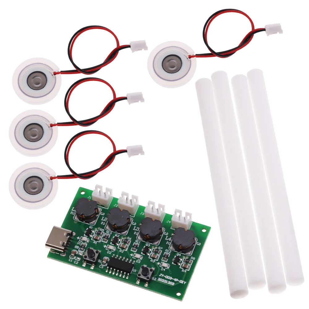 TYPE-C USB Mini Humidifier DIY Kits DC 5V Mist Maker And Driver Circuit Board Fogger Atomization Film Atomizer Sheet Oscillating