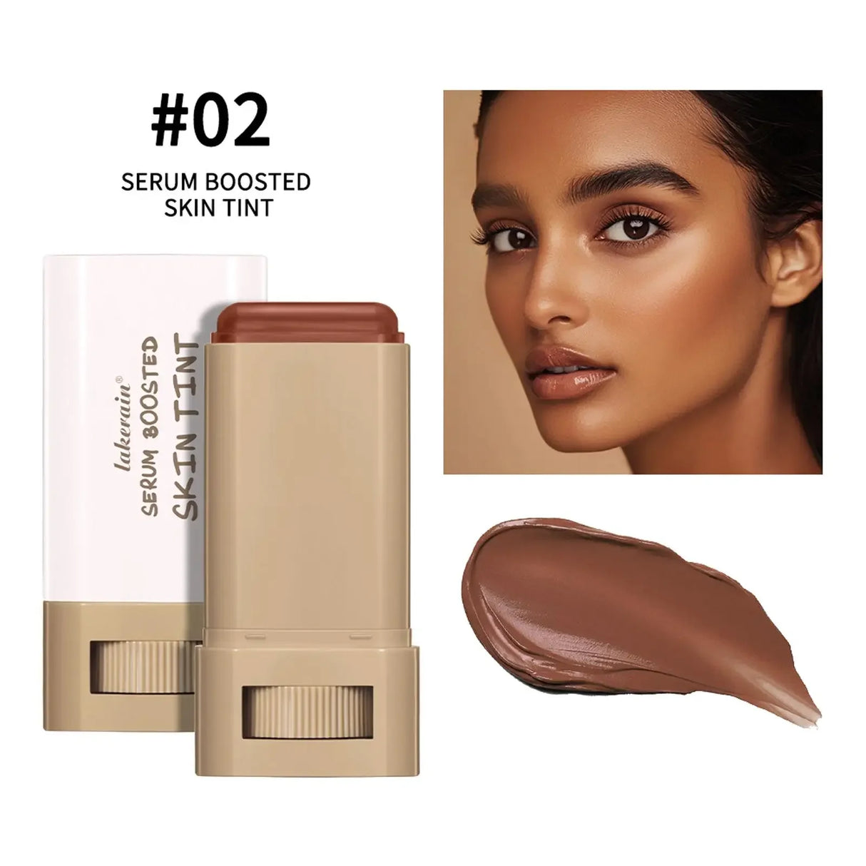 Base de maquillaje en barra Boosted Skin Tint Foundation Stick Smooth Plumper Hight Coverage Base de maquillaje en barra bronceadora de viaje