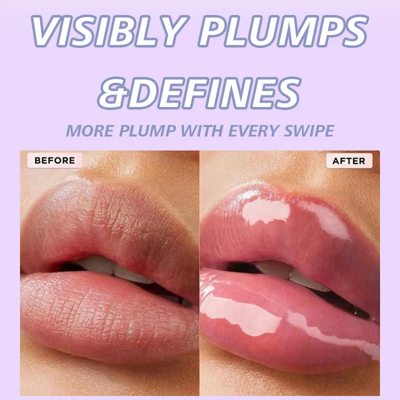 Lot de 3 gloss à lèvres effet miroir, hydratant et éclaircissant, effet peinture à l'huile, baume à lèvres hydratant et nourrissant au goût de fruits