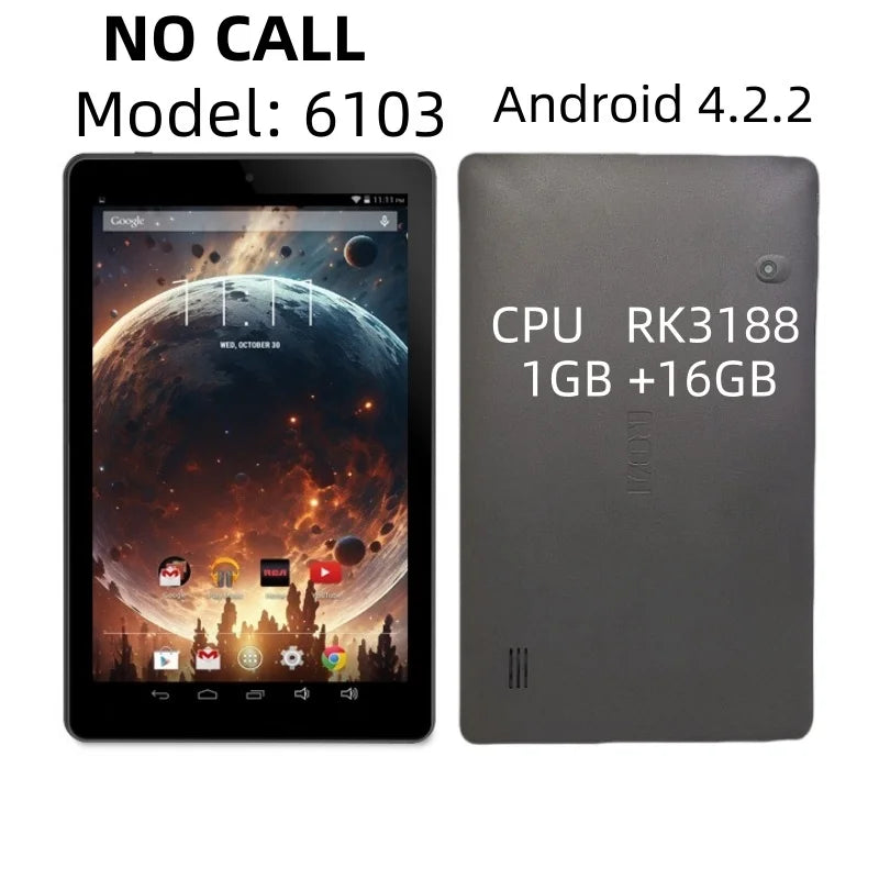 10.1 Inch QDYS Android 8.1 Phone Call Tablet 2GB RAM 16GB ROM Dual Camera 1280*800 IPS Quad-Core 1.3GHz MTK6735 CPU SIM Card