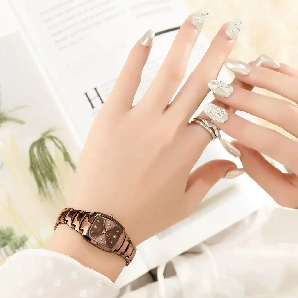 2024 Ladies Fashion Casual Quartz Watch Women Business Stainless Steel Strap Watch Women's Watch Clock Leisure Reloj Mujer - Lootquake