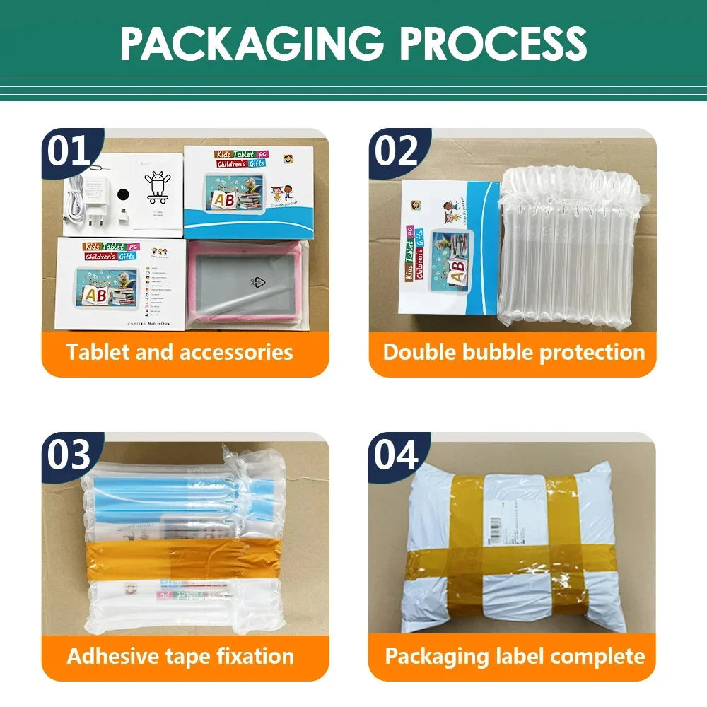 Tableta 5G WiFi de 7 pulgadas para niños, nueva tableta educativa de aprendizaje, cuatro núcleos, 4 GB de RAM, 64 GB de ROM, cámaras duales, Android 13, 2025