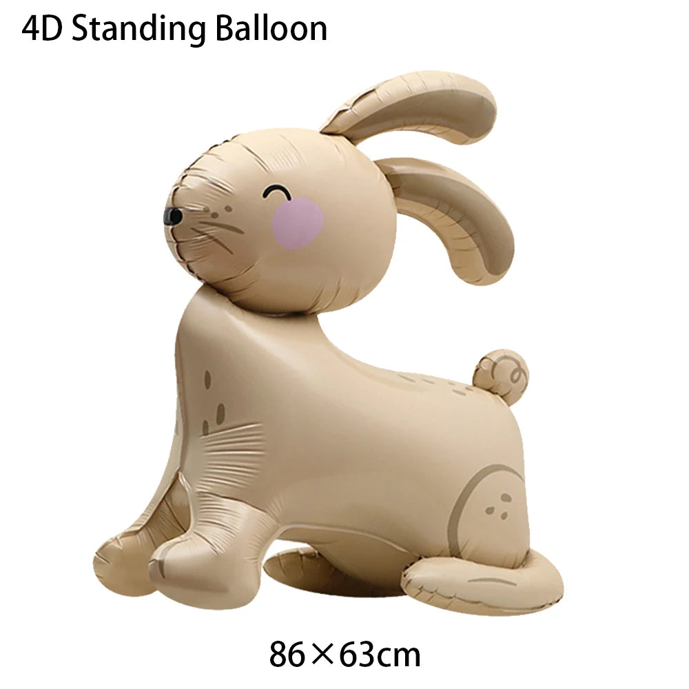 Easter Bunny Inflatables Balloon Decorations Standing Carrot Balloons Cute Carrot Rabbit Happy Easter Party Birthday Decorations - Lootquake