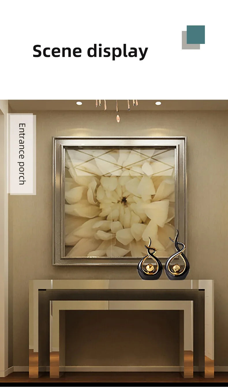 Abstract Ceramic Sculpture Golden Art Statue Modern Home Decor Accessories Living Room Desk Office Supplies Crafts Gifts