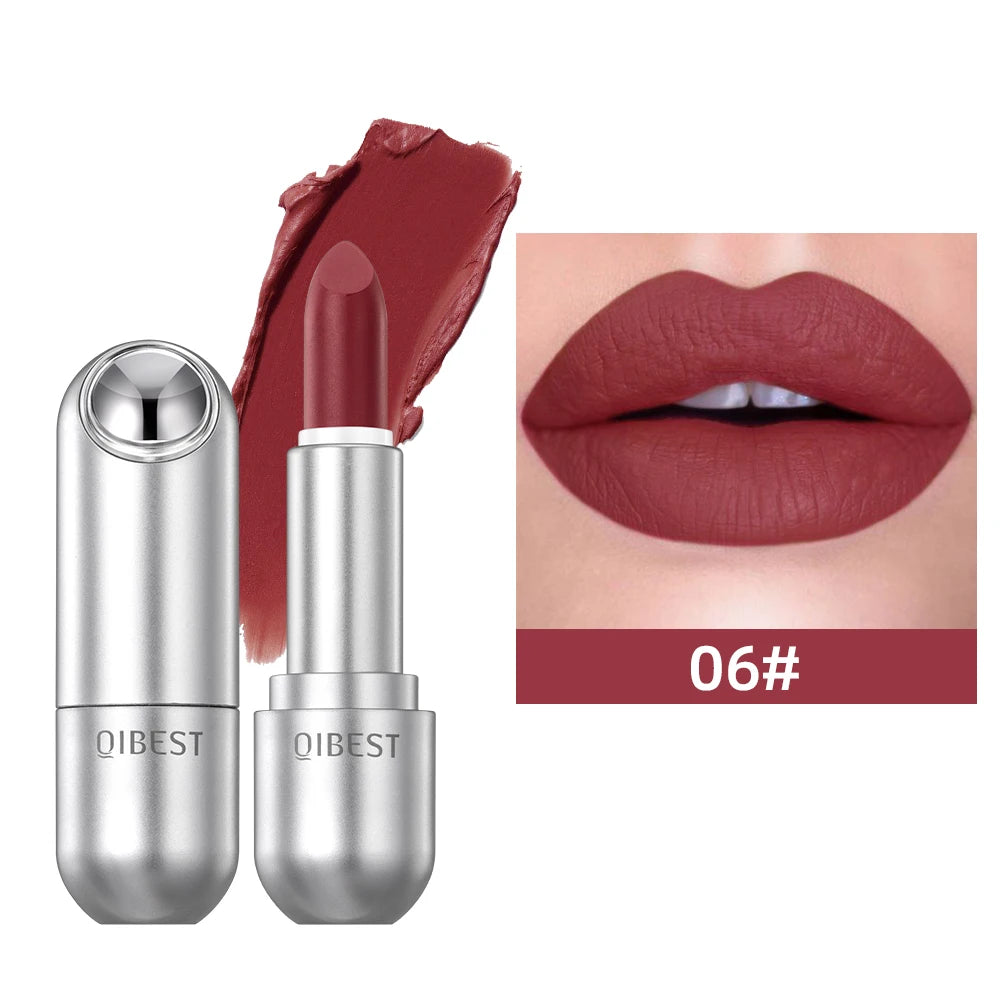 High Quality Professional Lipsticks Nude Matte Lipstick Long Lasting Moisturizing Makeup Sexy Red Lipgloss Tint Lips Cosmetics
