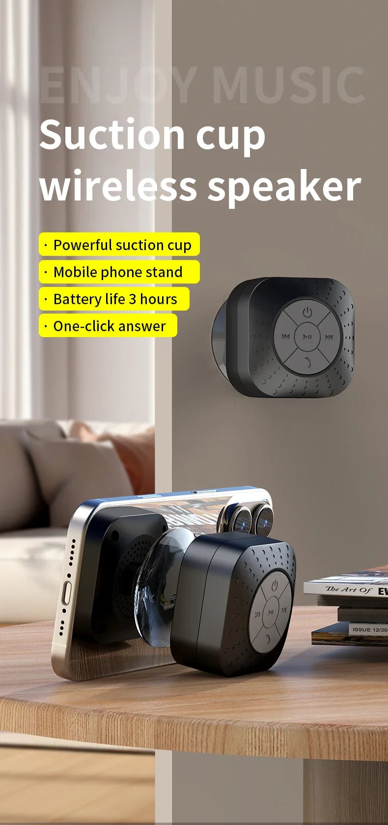 Altavoz Bluetooth inalámbrico, portátil, estéreo, envolvente, subwoofer, para exteriores, minialtavoz Bluetooth pequeño.