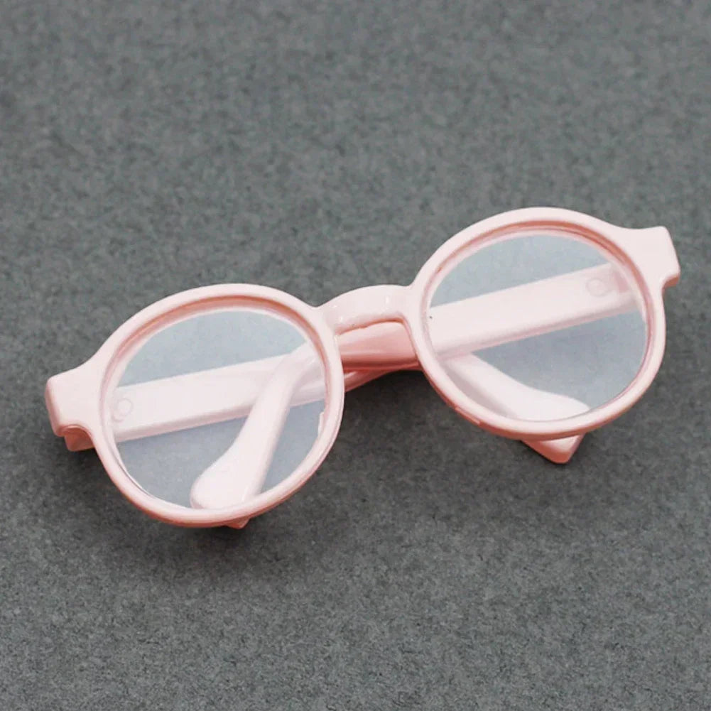 Lunettes en plastique transparentes Labubu de 6,5 cm pour poupées BJD 1/8, 1/6, 1/3 et 1/4, pour Labubu MSD SD Plush et EXO Doll