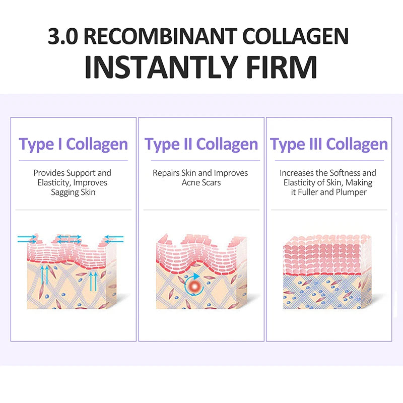 Collagen Whitening Facial Essence Anti-Aging Firming Skin Remover Wrinkle Moisturising Brightning Hyaluronic Acid Face Serum