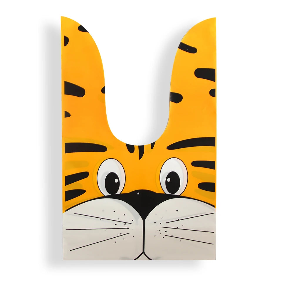 Hot Sale 20 / Batch Cute Rabbit Carrot Ear Biscuit Bag Candy Biscuit Gift Bag Snack Baking Packaging Supplies Easter Decoration - Lootquake