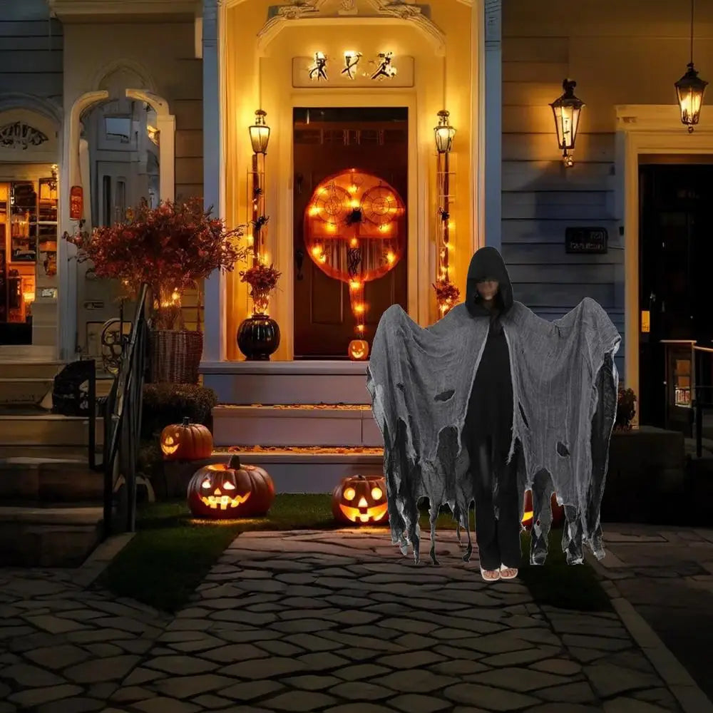 Halloween Cape Unisex Halloween Ghost Dementors Cosplay Costume Horror Dress Up Cape Halloween Horror Costume Cloaks Props