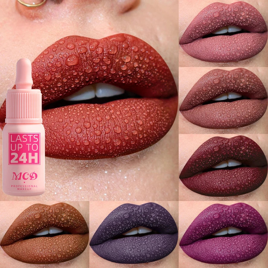 Brillo de labios de lujo: brillo de labios duradero, resistente al agua y humectante, aceite de tinte labial de alta pigmentación, maquillaje de belleza esencial para