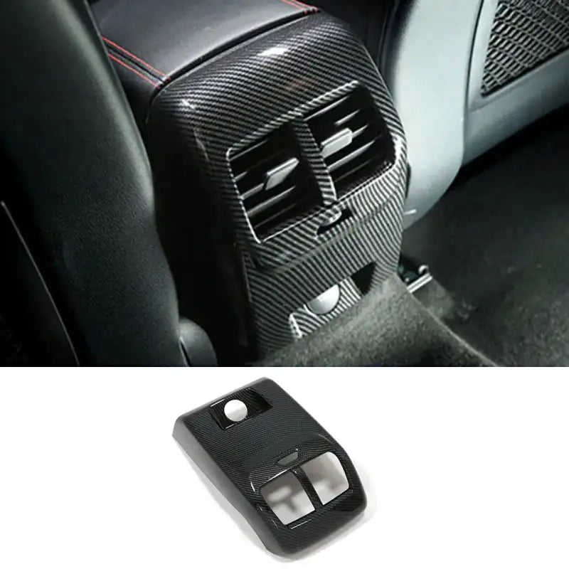 Embellecedor de cubierta de botón para interruptor de aire acondicionado de faros delanteros, volante, ventana interior, apariencia de fibra de carbono para Ford Focus MK4 2019 2020