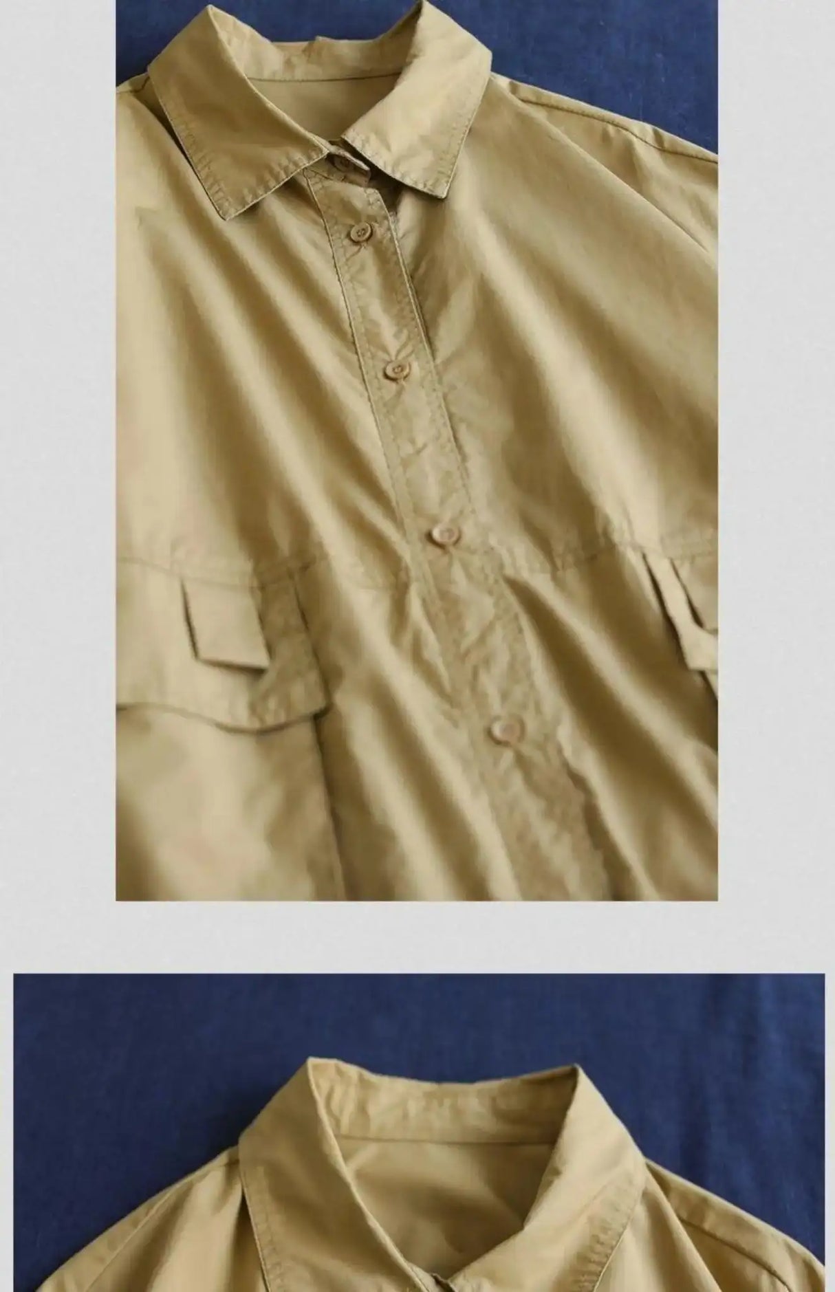 9290 Spring Fall Trench Coat Women Mid Length Windbreaker Single-breasted Double Pockets Casual Loose Overcoat Female Outerwear - Lootquake