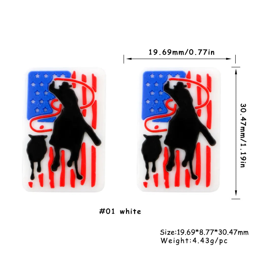 Kovict 5/10Pcs New Focal Silicone Beads Easter Series Bead For Jewelry Making DIY KeyChain Bracelet Necklace Pen Accessories