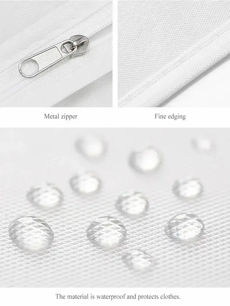 Dustproof Clothes Dust Cover Long Dress Suit Coat Dust Cover Closet Case Garment Storage Bag Clothes Wardrobes Hanging Organizer - Lootquake