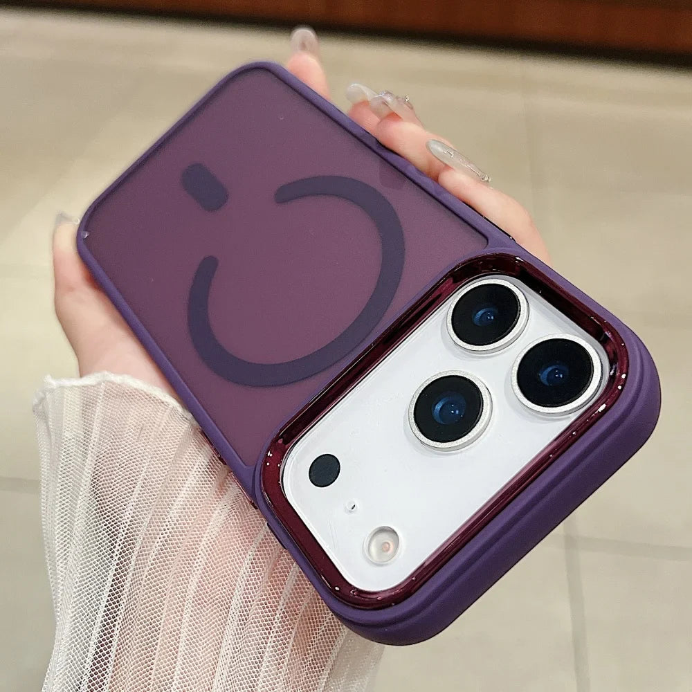 Funda ultrafina transparente para iPhone con carga inalámbrica Magsafe