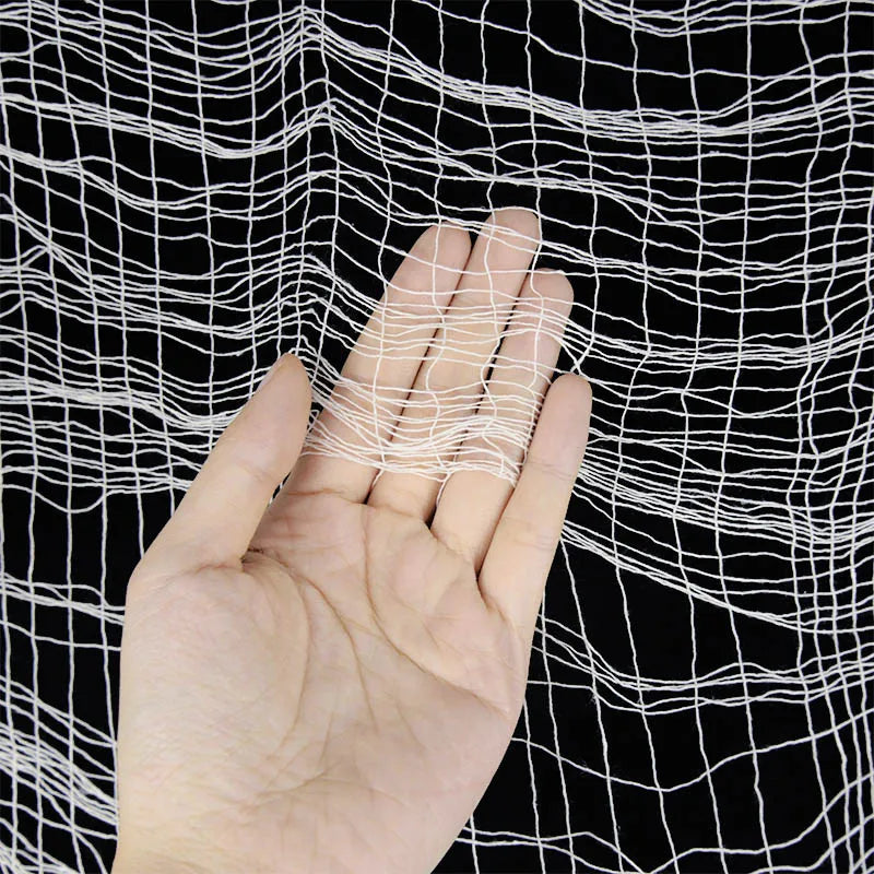 2M/4M Halloween Decorations Black Creepy Gauze Cloth Window Table Door Net Spooky Fancy Dress Party Haunted House Wall DIY Decor