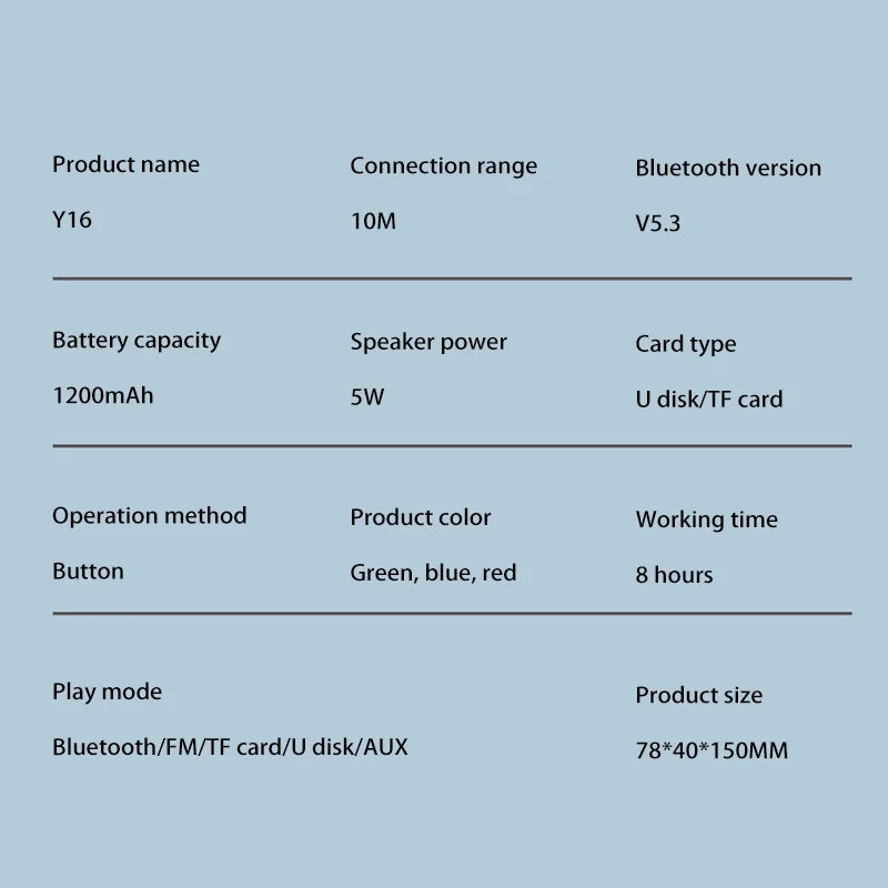 Altavoz Bluetooth Xiaomi portátil inalámbrico con inserción de tarjeta, memoria USB, luz RGB, regalo, pequeño altavoz de tela (2025)