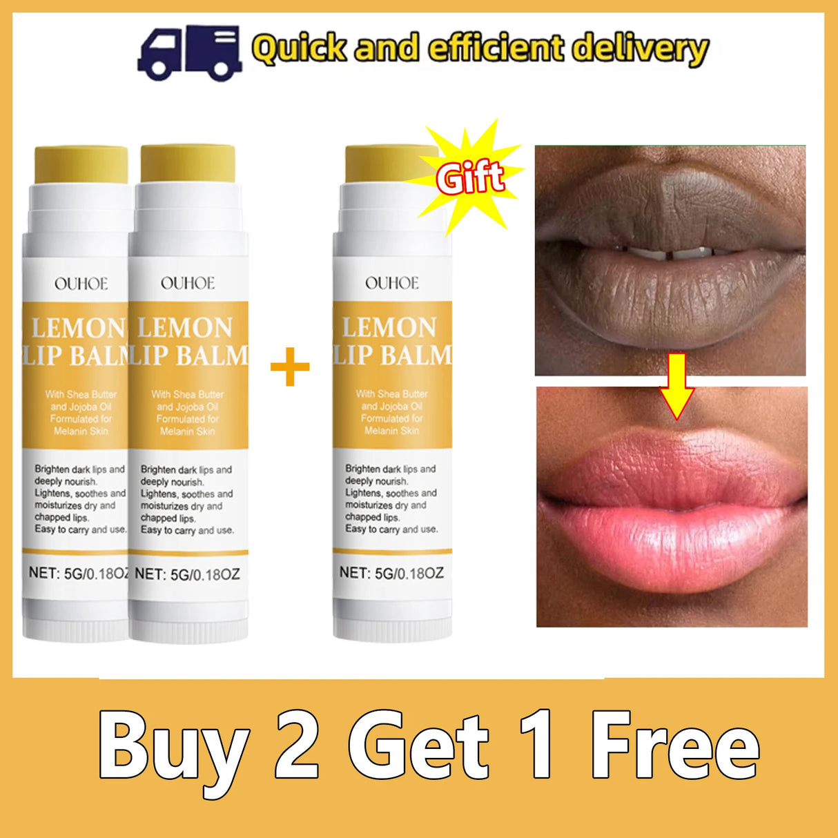 Bálsamo labial con vitamina C para eliminar las ojeras, aclarar la melanina, mascarilla labial, exfoliante, atenuar las líneas de expresión, piel muerta, hidratar, iluminar, reparar, cuidado labial.