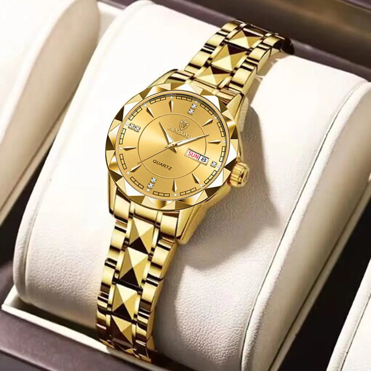 BINBONG Women Watches Luxury Fashion Ladies Quartz Watch Waterproof Luminous Date Stainless Wristwatch Girlfriend Lovers Gift - Lootquake