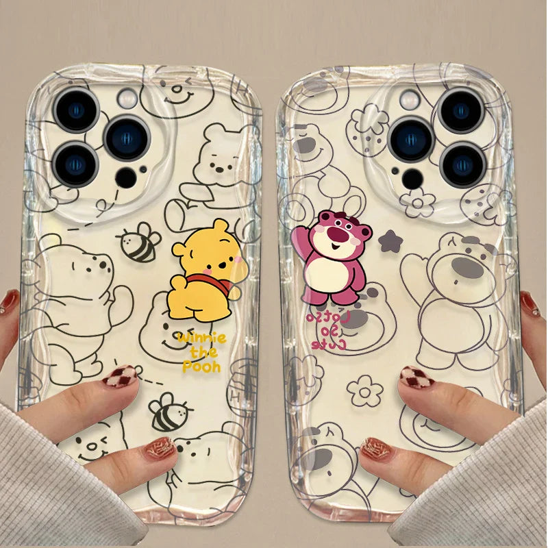 Funda de Disney Winnie the Pooh con diseño de oso de Tarta de Fresa para iPhone