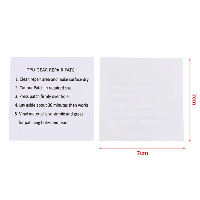 5Pcs Repair Tape TPU Waterproof Transparent Self Adhesive Inflatable Toy Pool Patches Outdoor Tent Jacket Patch Accessories - Lootquake