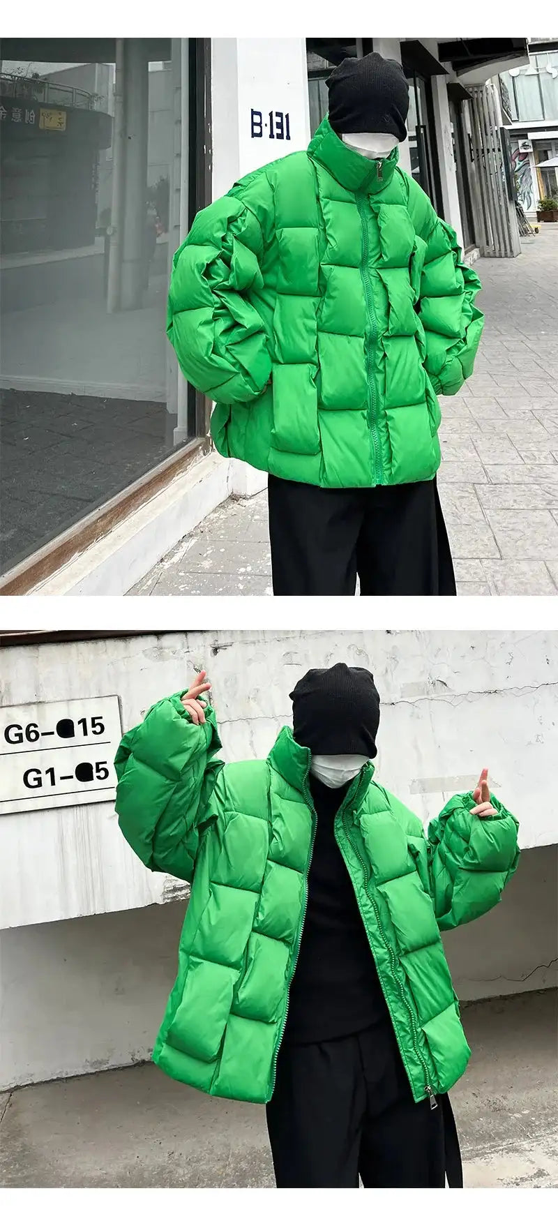 2023 Korean Fashion Thick Winter Jacket Men Parkas Jacket Men Outwear Coats Solid Stand Collar Windbreaker Cotton Padded Jacket - Lootquake